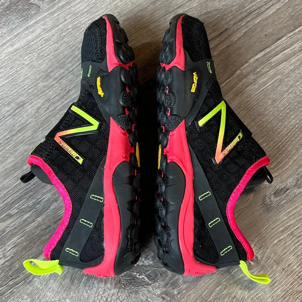 New Balance‎ Minimus Trail 10 Women 5 Black Neon Pink Yellow Vibram WT10SO Shoes